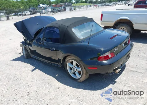 2002 BMW Z3 2.5I from USA, damaged, VIN 4USCN33412LK52494
